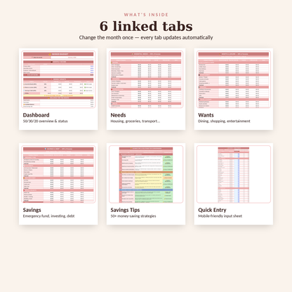 Budget Planner | Digital Budget Planner (English & French) | Excel Budget Tracker